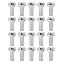 20Pcs Stainless Steel Protector Sleeves Protective Sleeves Grommet Kit for 1/8inch Wire Rope Cable Railing, DIY Balustrade T316 Marine Grade