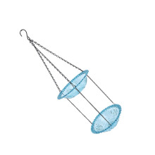 Double Layer Hanging Bird Bath & Feeder, Solar Fountain, 23.5x70cm