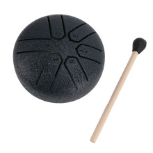 Mini 3in Steel Tongue Drum 6 Tones for Meditation Yoga Navy Blue