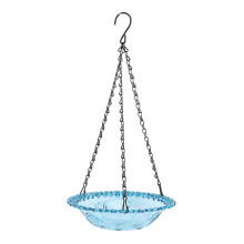 Hanging Solar Bird Bath Fountain 23.5x45cm Garden Lawn Outdoor