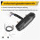Motorcycle Modified Universal LCD Speedometer Tachometer + Induction Wire Magnet + Instrument Large Bracket 8