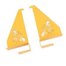 2PCS Iron Beehive Inspection Brackets for 4 Frames, 18x7cm Beekeeping Support