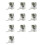 10X Ov5647  Camera Acrylic Holder Transparent Webcam Bracket for Raspberry Pi 3 Camera 1
