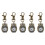 5X Keychain Clock Keyring Owl Shape 37X24Mm 1