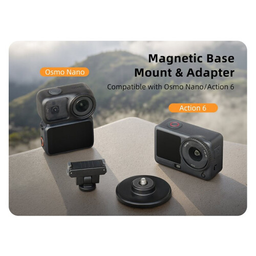 Adjustable Magnetic Adapter for  Osmo /Action 6 Quick-Release Dual-Direction Adjustable Adapter 2