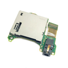 2PCS for V1 V2 Game Cartridge Card Slot Reader Tray with Headphone Jack Port HAC-TPGC Replacement Parts