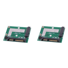 2X MSATA SSD to 2.5inch 6.0 Gps Adapter Converter Card Module Board Pcie Ssd