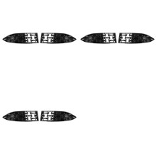 6X Car Front Lower Bumper Grill Grille Moulding Cover for CX5 CX-5 2022+ Front Bottom Middle Net Decoration A