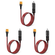 3X Cigarette Lighter to XT60 12V 24V Charging Cable for ALLPOWERS S2000 Bluetti EB55, 757/767 Delta Series
