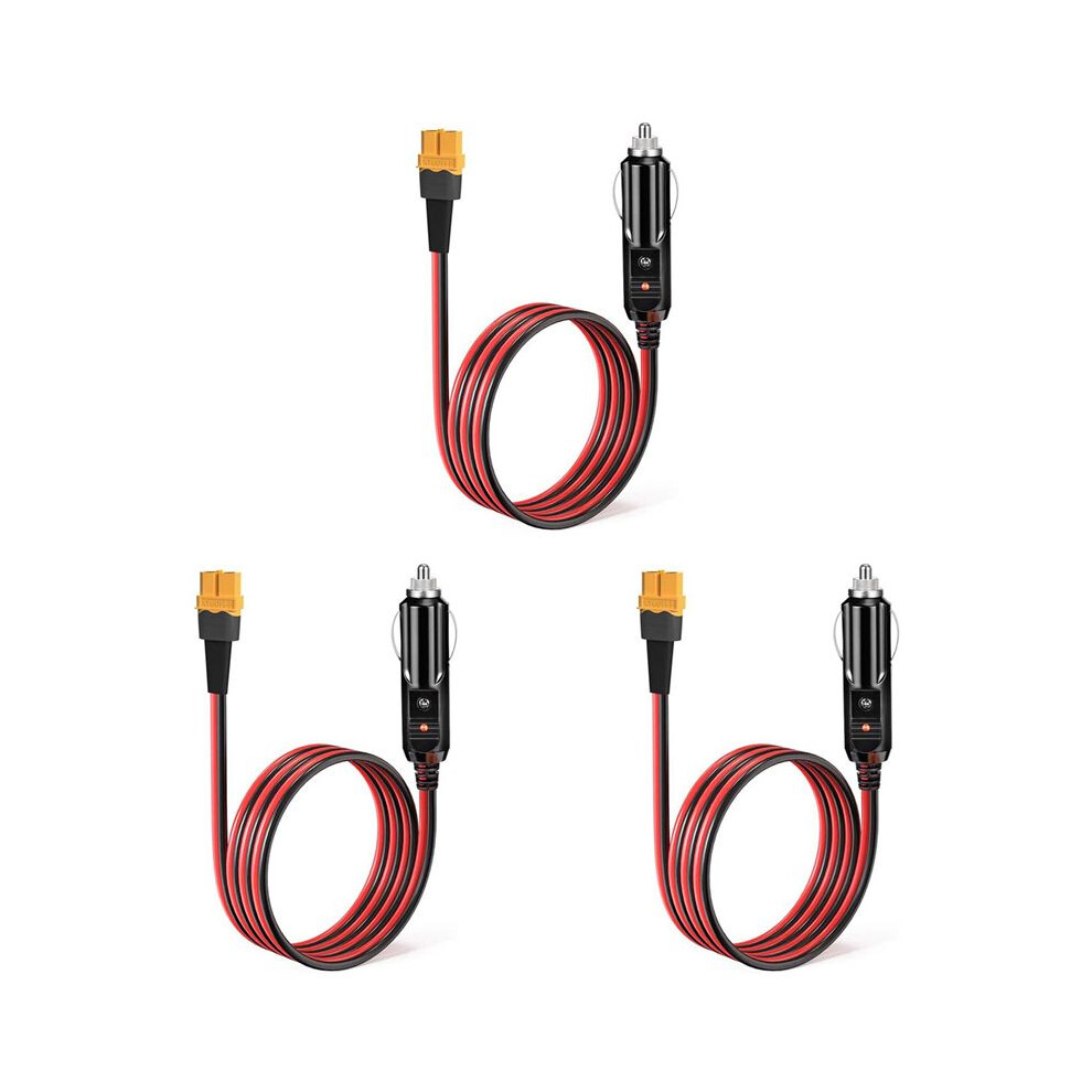 3X Cigarette Lighter To Xt60 12V 24V Charging Cable For Allpowers S2000 Bluetti Eb55, 757/767 Delta Series 6033977953240