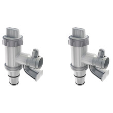 2X Pool Hose Adapter, Pool Hose Holder and Plunger Valve, Pool Replacement Parts for Above Ground Pools,B