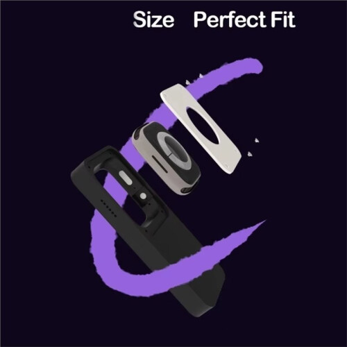 3D Print Case for Iwatch S4/5/6/SE 44mm Protective Case Support Iwatch Function Expansion Black 2