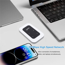 Travel 4G WiFi Mobile Hotspot Wide Compatibility Portable 4G WiFi Hotspot Device 300Mbps Long Battery Life for Campervan