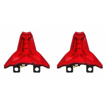 2X Motorcycle Tail Light LED Rear Brake Turn Signals for Z250 Z400 Z1000 ZX-10R ZX-6R 2014-2025 Red