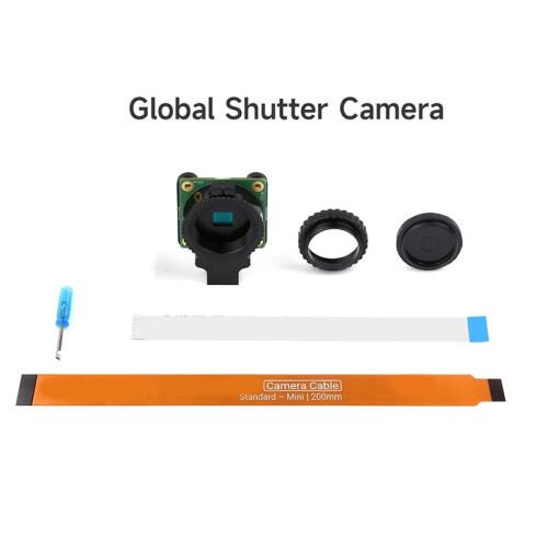 For Raspberry Pi Global Shutter Camera RAW10  CS/C Lens 1.6MP IMX296 1456x1088 RPI Camera 2