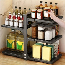 Pots Pans Organizer for Under Cabinet Adjustable Rustproof Cabinet Storage for Stockpots Castiron Pans Heavy Cookware