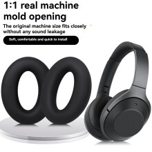Replacement Ear Pads for MDR-1000X WH-1000XM2 Headphones Memory Foam Ear Cushions Earpads Headset Silicone Case C
