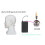 4 PIN Electret Condenser Headband Headset Microphone 3.5mm Wired Double Earhook Headworn Mic 3.5mm Thread Plug 2