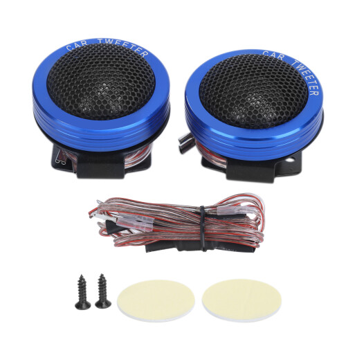 Pair 150W Car Mini Tweeter Speaker Dome 4Ω 98dB Blue 1