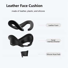 PU Leather Face Eye Mask Cover for 4/4 Ultra/Pro VR Glasses Protective Cover Accessories