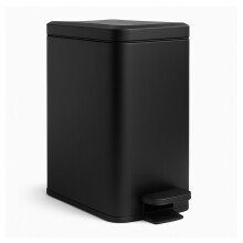Pattumiera sottile a pedale, 10 l - Chiusura ammortizzata, design a mani libere