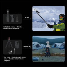 16-in-1 Action Camera Accessory Kit for / Action 5/4/ Tripod/Chest Mounts/Carrying Case/Cold Shoe