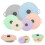 (Multicolour) 5-Pack Silicone Splatter Covers for Pots & Bowls 2