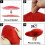 Heart-Shaped Plush Pillow Red 20cm 4