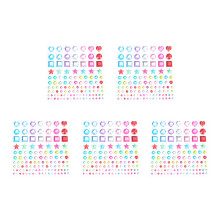 5Kids Sticker Acryl Steentjes Kleurrijk Duurzaam Voor Kids Knutselwerk