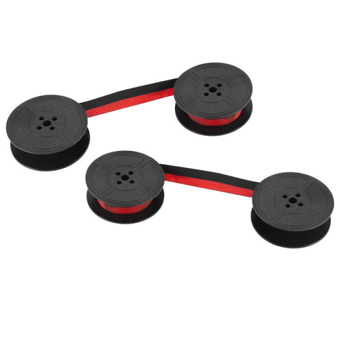 2Pack Typewriter Ribbon Twin Spool Typewriter Ribbon Red and Black Twin Spool Replacement Pack for Most Typewriter 2