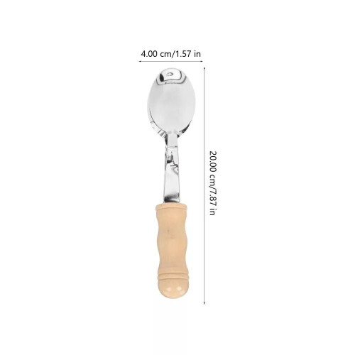 1/2 colheres musicais irlandesas de percussão Orff com cabo de madeira, instrumento de 20 cm (8 polegadas), presentes. 2