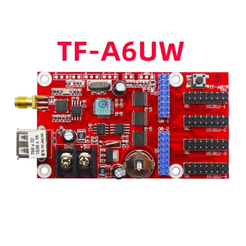 TF-A6UW Controller LED Monocromatico Wireless P4.75 P10 Scheda per Messaggio Scorrevole Monocromatico 1