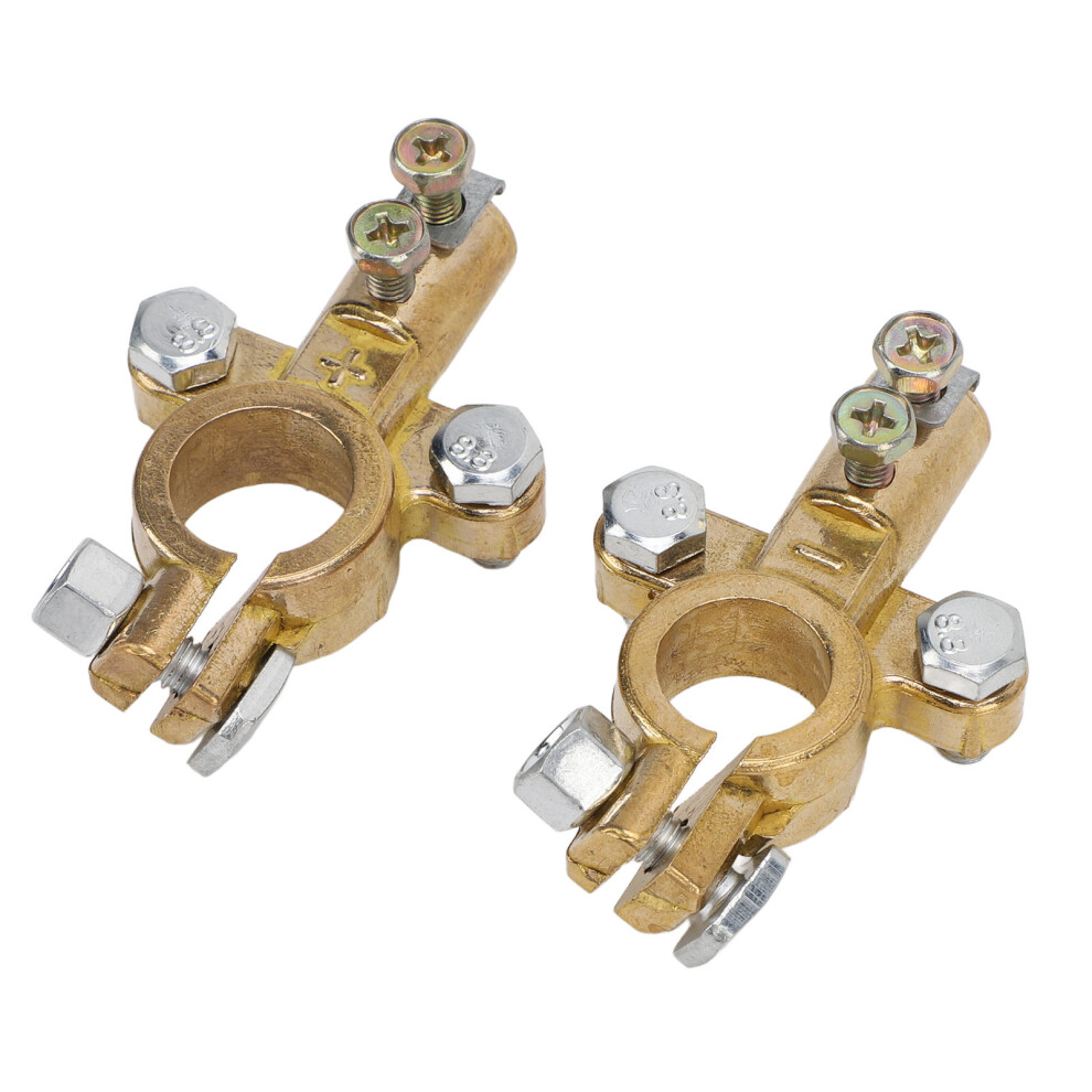 Premium Brass Battery Terminal Connectors 1 Pair For Marine Car Rv Boat 9421390987244