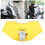 Adjustable Motorcycle Windshield Extension, Acrylic, 218x110mm Yellow 1