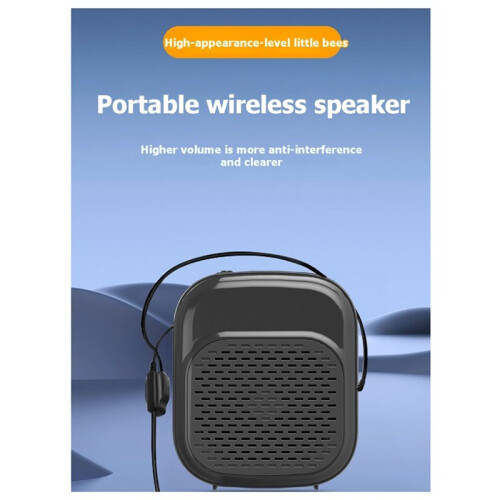 Portable Amplifier with Headset Microphone for Teachers' Classroom Instruction High-Volume Portable Amplifier Black 2