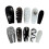 (XS) Sun Print Press-On Nails, Glossy Black & White 5