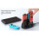 Gaming Controller Charging Dock Safe Efficient Game Console Controller Charging Dock LED Indication 4 in 1 for 6