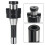 Adaptador de fresa de concha com haste R8 de 1-1/4 polegadas e cabo de tração com rosca de 7/16 polegadas-20 para máquina Bridgeport 2