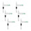 6pcs Needle Stylus for BSR, Double-Sided Record Player Needle Replacement Phonograph Stylus Turntable Stylus 1