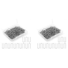 300 Pieces High Temperature Nichrome Wire Jump Rings, U Hanger Hooks for Hobbyists DIY Pendant,Ornaments,Fusing in Glass