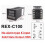 REX-C100 Digital PID Thermostat Temperature Controller with Heat Sink REX-C100/ 40DA SSR Relay/K Thermocouple Probe 7