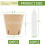 (8cm x 60 Pulp Pots 60 Labels) 3.1/4\" Biodegradable Seedling Pots - 60Pcs 5