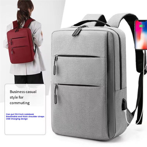 USB Charging Backpack Large Capacity Travelling Bag for Student Laptop Computer Case Women'S Men'S Business Backpack B 2