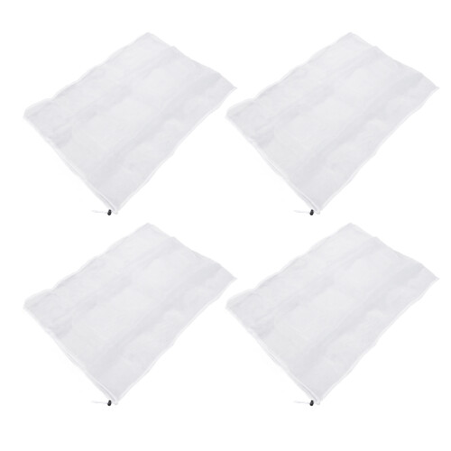 4 Pcs Garden Plant Fruit Protection Mesh Bags 0.8x0.8m