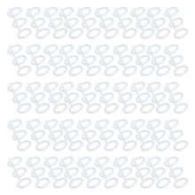 50PCS Transparent PP Comb Binding Spines 16mm, 120 Sheets