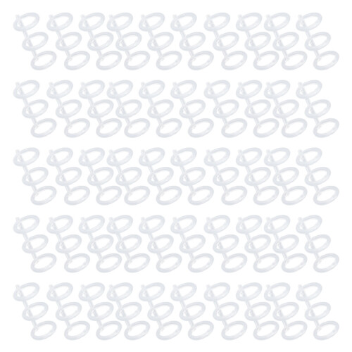 50PCS Transparent PP Comb Binding Spines 16mm, 120 Sheets