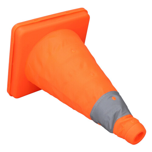 4PCS Foldable Orange Traffic Safety Cones 30CM Reflective Collars