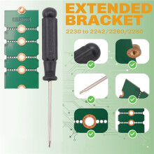 NGFF NVME M.2 Soporte Extendido 2230 una 2242/2260/2280, 2242 una 2280, 2260 una 2280 Adaptador de Transferencia Placa de Rack de ExpansióN