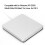 Portable External DVD Drive USB 2.0 for Windows/Linux/OS X Silver 8