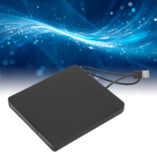 Tragbarer externer DVD-Brenner USB 2.0 für Windows/Linux/OS X Black 2